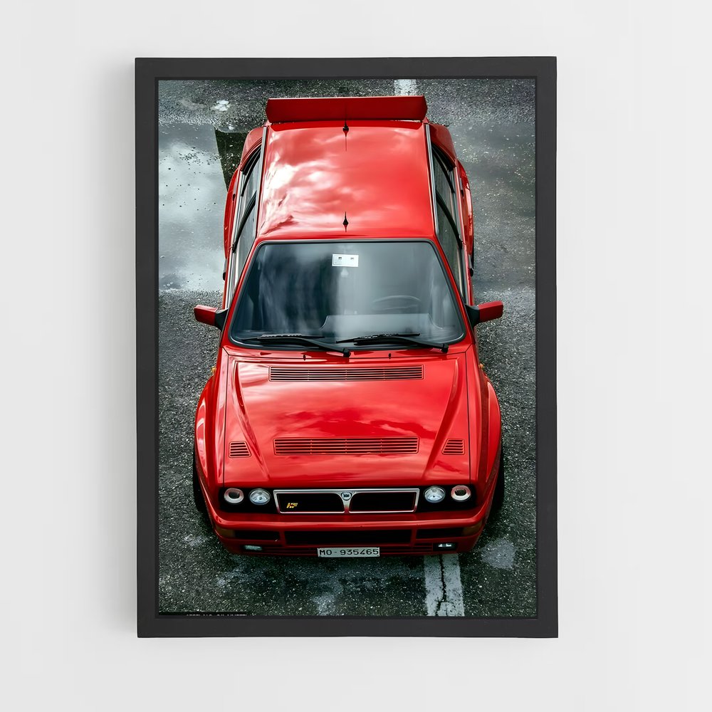 Poster Delta Rouge – affiche Lancia (vue 2)
